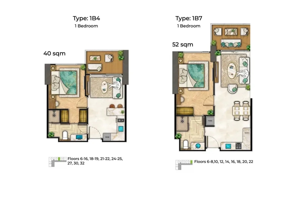 1-Bedroom Condo at The Riviera Palm Beach Wongamat, Pattaya