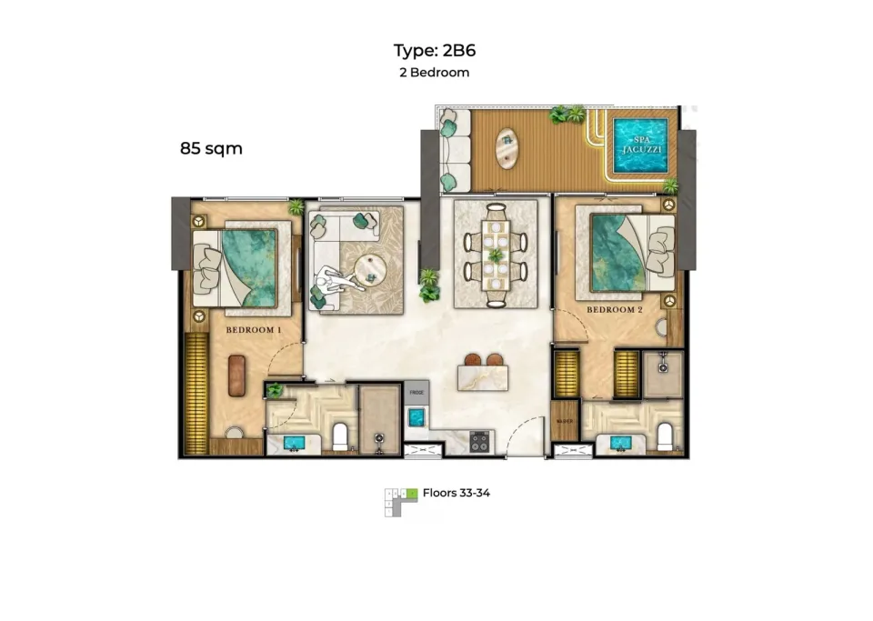 2-Bedroom Condo
