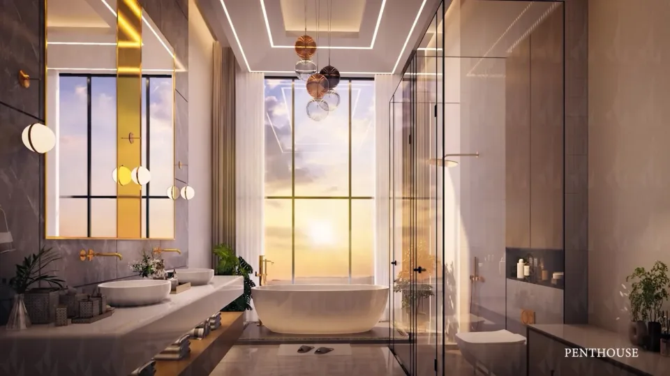 Квартира с 3 спальнями и террасой в The Riviera Palm Beach Wongamat, Паттайя