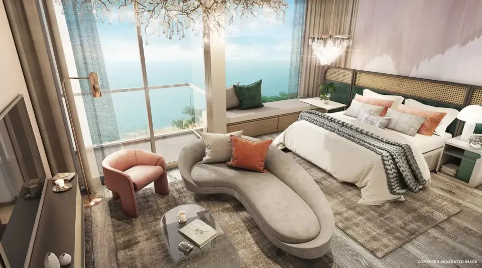 Квартира с 1 спальней и видом на море в Arom Jomtien Pattaya, Джомтьен