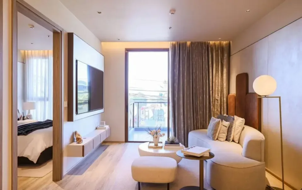 Квартира с 2 спальнями и видом на море в Arom Jomtien Pattaya, Джомтьен