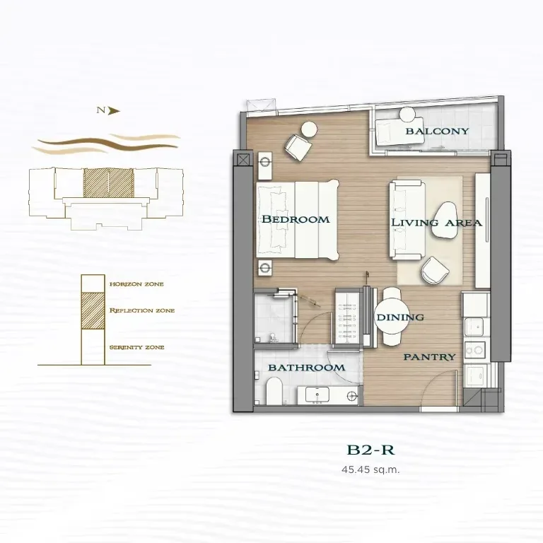 1-Bedroom Condo with Sea View at Arom Wongamat Pattaya, Pattaya