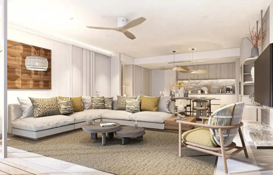Квартира с 1 спальней и террасой в Bellaguna Lake Residences Lotus на Пхукете, Пхукет