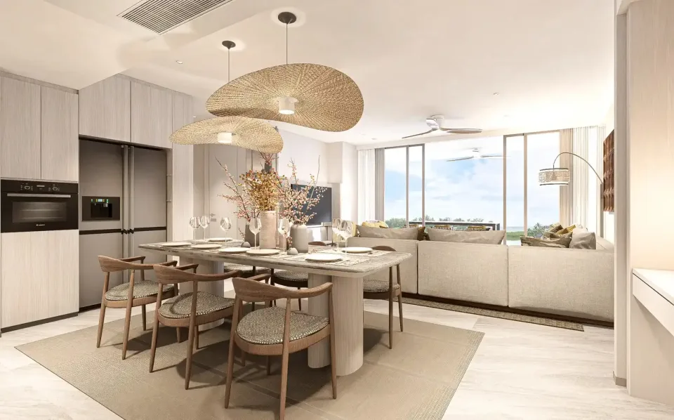 Квартира с 2 спальнями и террасой в Bellaguna Lake Residences Lotus на Пхукете, Пхукет