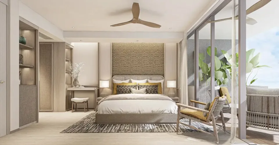 Квартира с 2 спальнями и террасой в Bellaguna Lake Residences Lotus на Пхукете, Пхукет