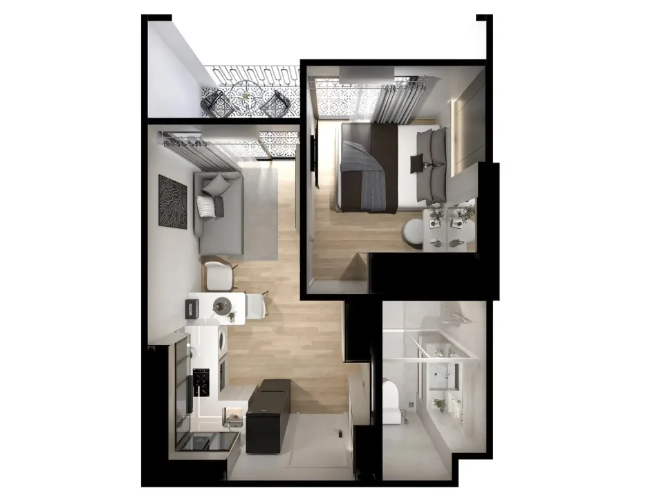 1-Bedroom Condo at The Indeed Condo Pattaya, Jomtien