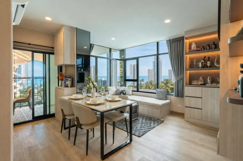 Квартира с 2 спальнями в The Indeed Condo Pattaya, Джомтьен