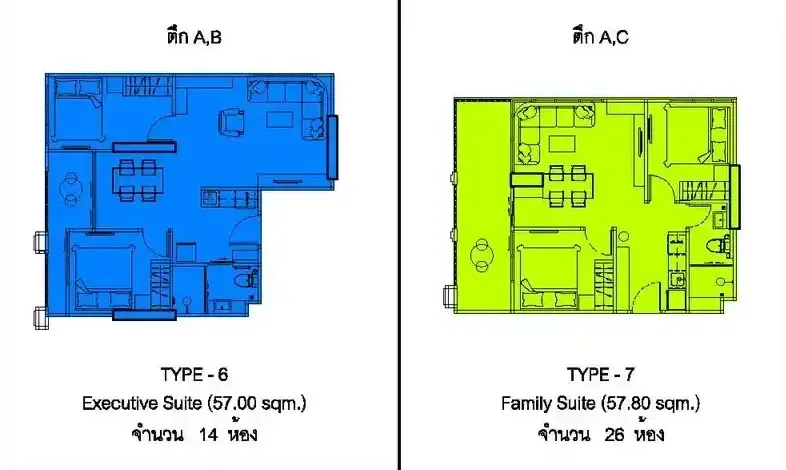 Квартира с 2 спальнями в The Indeed Condo Pattaya, Джомтьен