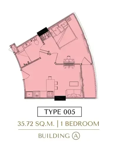 1-Bedroom Condo at Love It Wongamat Beach Pattaya, Pattaya