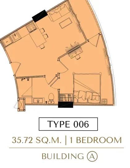 1-Bedroom Condo at Love It Wongamat Beach Pattaya, Pattaya