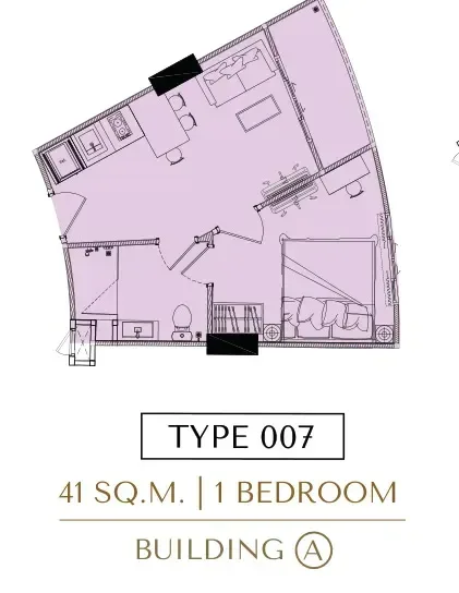 1-Bedroom Condo at Love It Wongamat Beach Pattaya, Pattaya