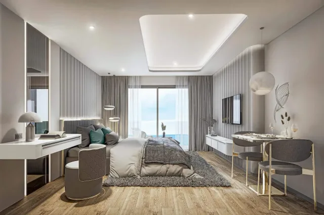 Studio with Sea View at Sea Spire Jomtien Beachfront Condos in Pattaya, Pattaya