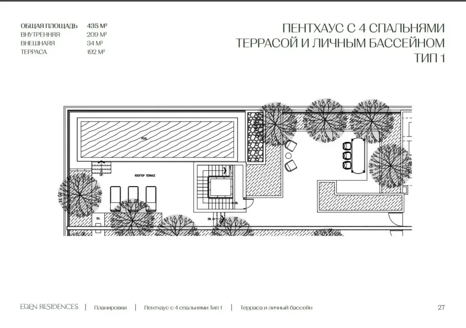 4-Bedroom Condo with Private Pool at Eden Residences, Phuket