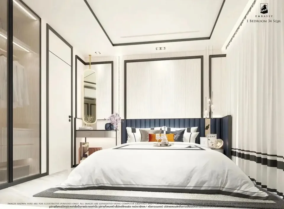 1-Bedroom Condo with City View at Embassy Pattaya, Pattaya