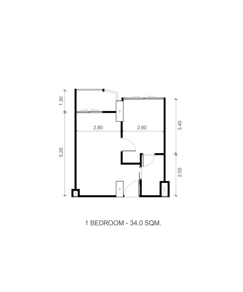 1-Bedroom Condo with Sea View at Embassy Life Pattaya, Jomtien