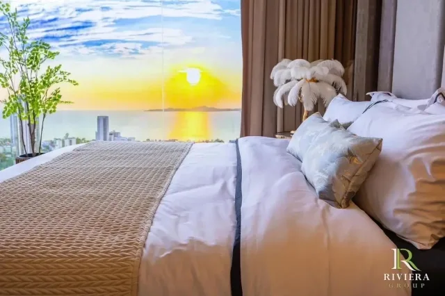 Квартира с 1 спальней и видом на город в The Riviera Malibu, Паттайя