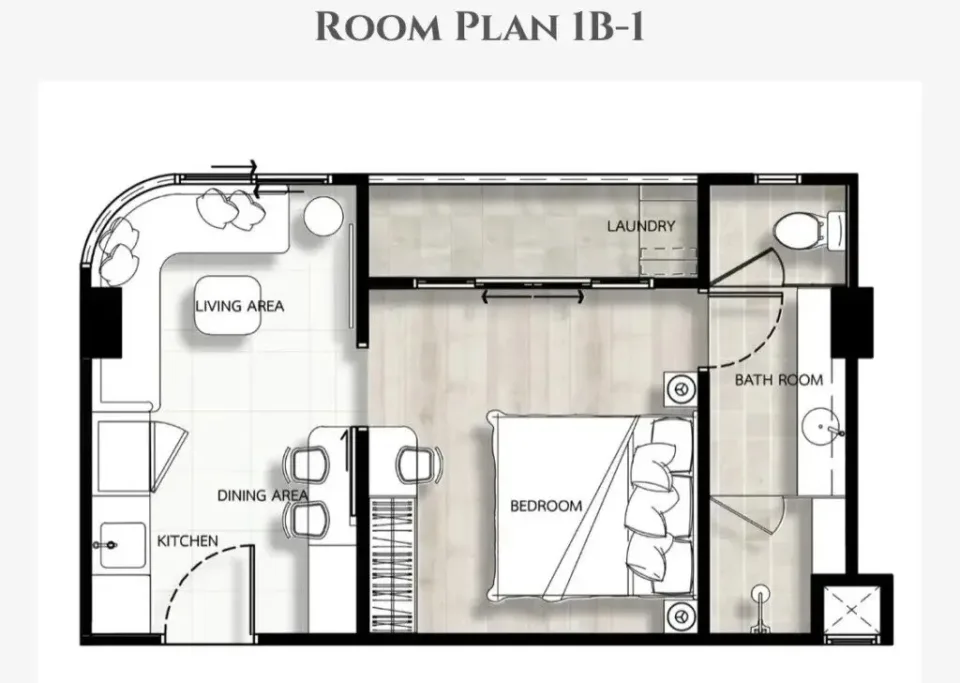 1-Bedroom Condo with Pool View at Fantasea Condo Kamala, Kamala