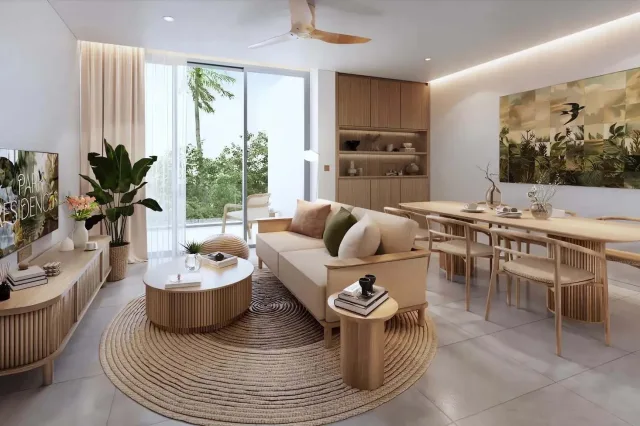 Квартира с 3 спальнями и террасой в Gardens of Eden Park Residences, Пхукет