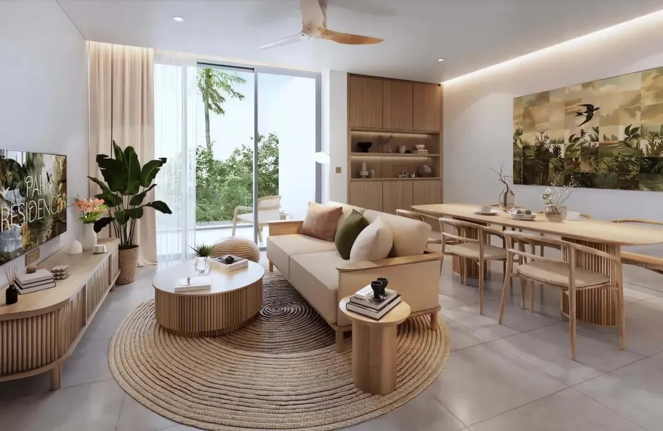 Квартира с 3 спальнями и террасой в Gardens of Eden Park Residences, Пхукет