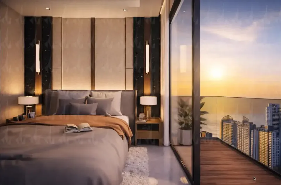 Квартира с 4 спальнями и видом на море в The Riviera Santa Monica, Джомтьен