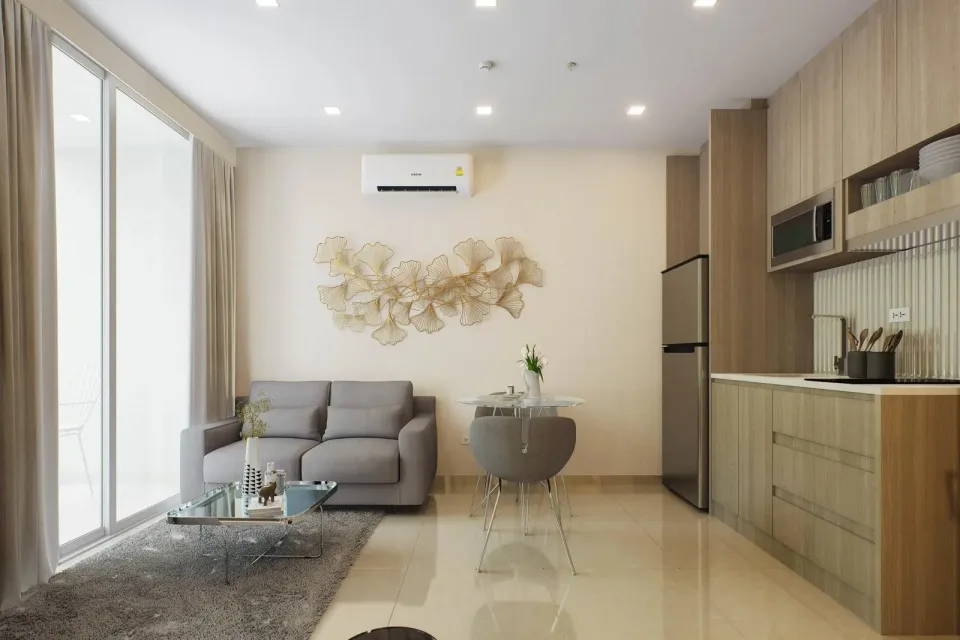 Квартира с 1 спальней и видом на бассейн в Harmonia City Garden, Паттайя