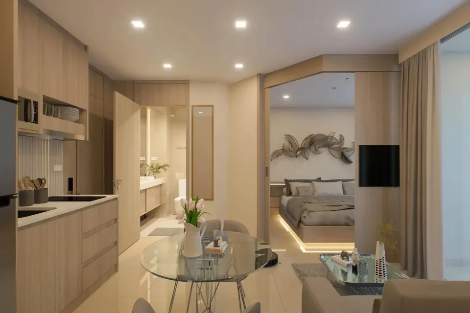 1-Bedroom Condo with City View at Harmonia City Garden Pattaya, Pattaya