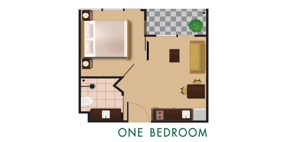 1-Bedroom Condo with City View at Harmonia City Garden Pattaya, Pattaya