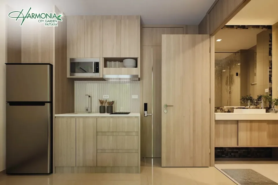 Квартира с 1 спальней и видом на сад в Harmonia City Garden, Паттайя