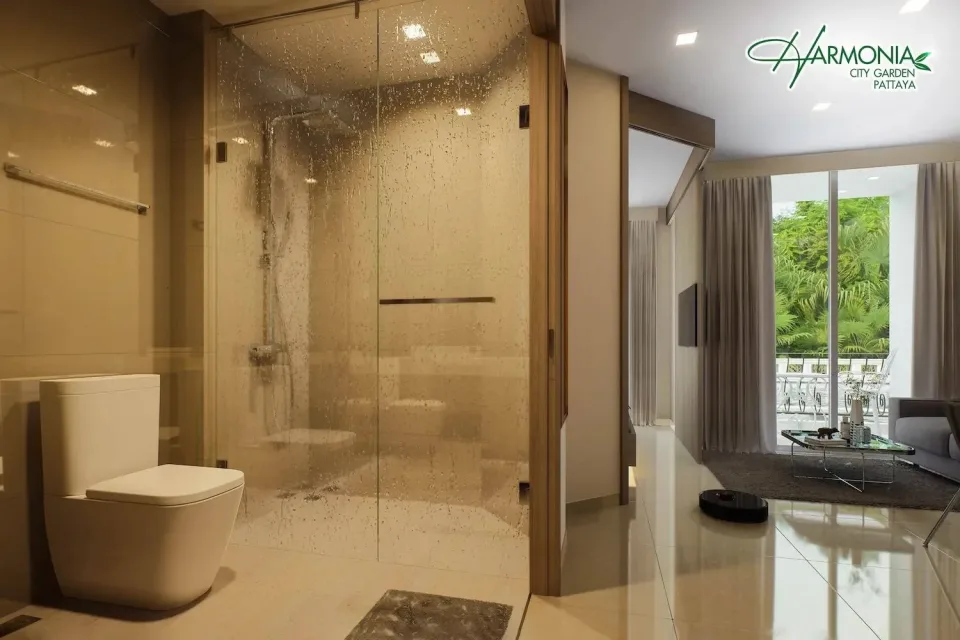 Квартира с 1 спальней и видом на сад в Harmonia City Garden, Паттайя