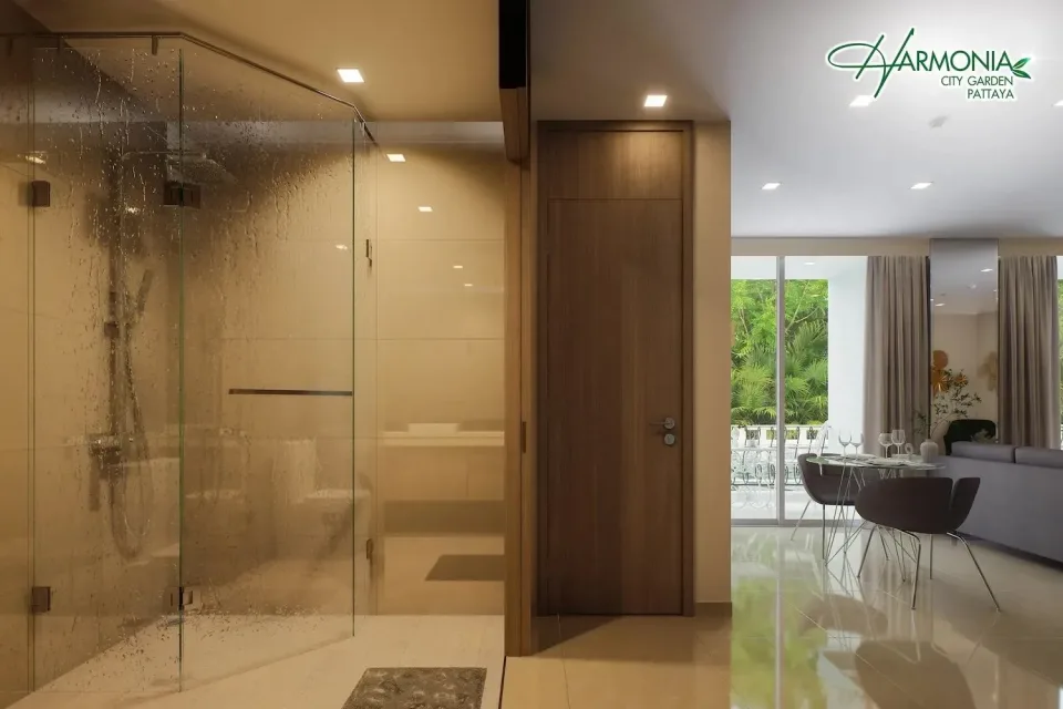 Квартира с 2 спальнями и видом на бассейн в Harmonia City Garden, Паттайя