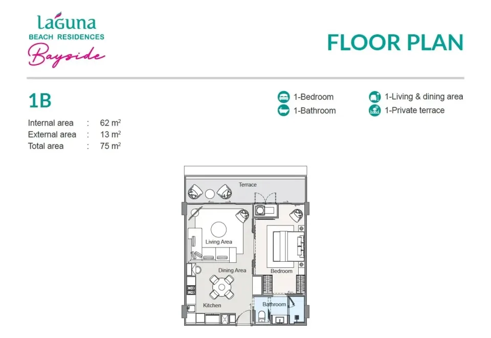 1-Bedroom Condo with Open View at Laguna Beach Residences Bayside, Phuket