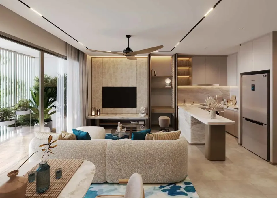 Квартира с 1 спальней и видом на город в Laguna Lake Residences Aster, Пхукет