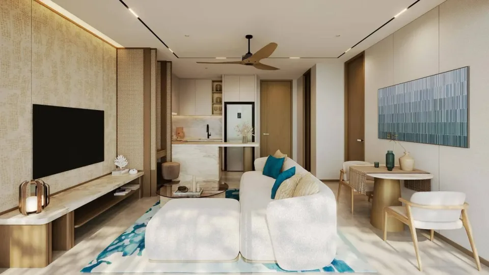 Квартира с 1 спальней и видом на город в Laguna Lake Residences Aster, Пхукет