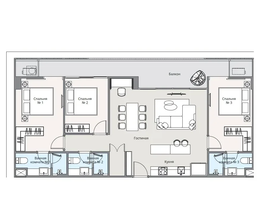 Квартира с 3 спальнями и видом на озеро в Laguna Lake Residences Aster, Пхукет