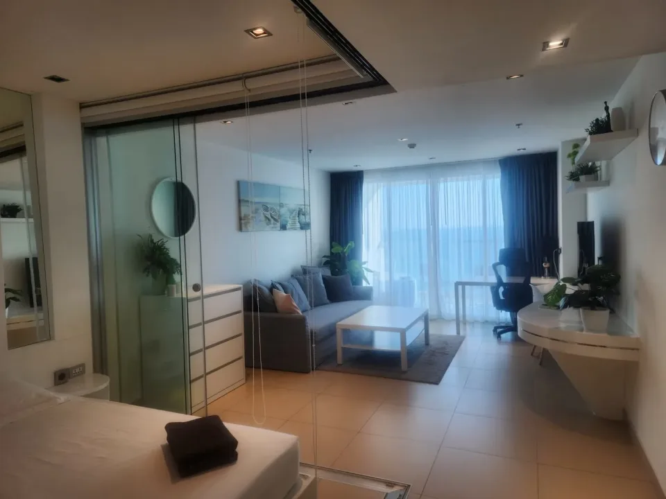 Квартира с 1 спальней и видом на море в Sands Condominium, Паттайя
