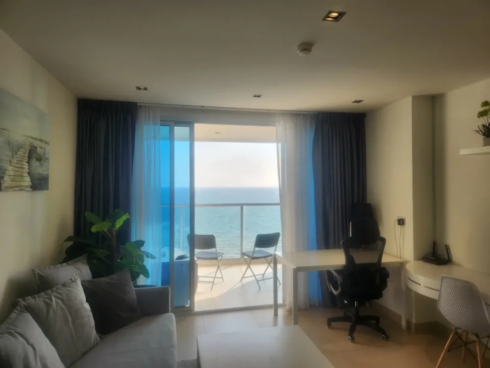 Квартира с 1 спальней и видом на море в Sands Condominium, Паттайя