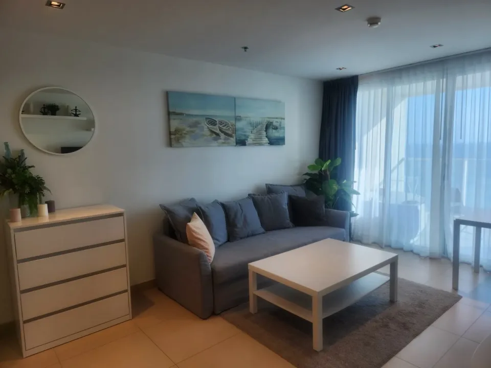 Квартира с 1 спальней и видом на море в Sands Condominium, Паттайя