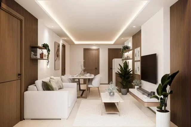 Квартира с 2 спальнями и видом на море в Siam Oriental Beach, Паттайя
