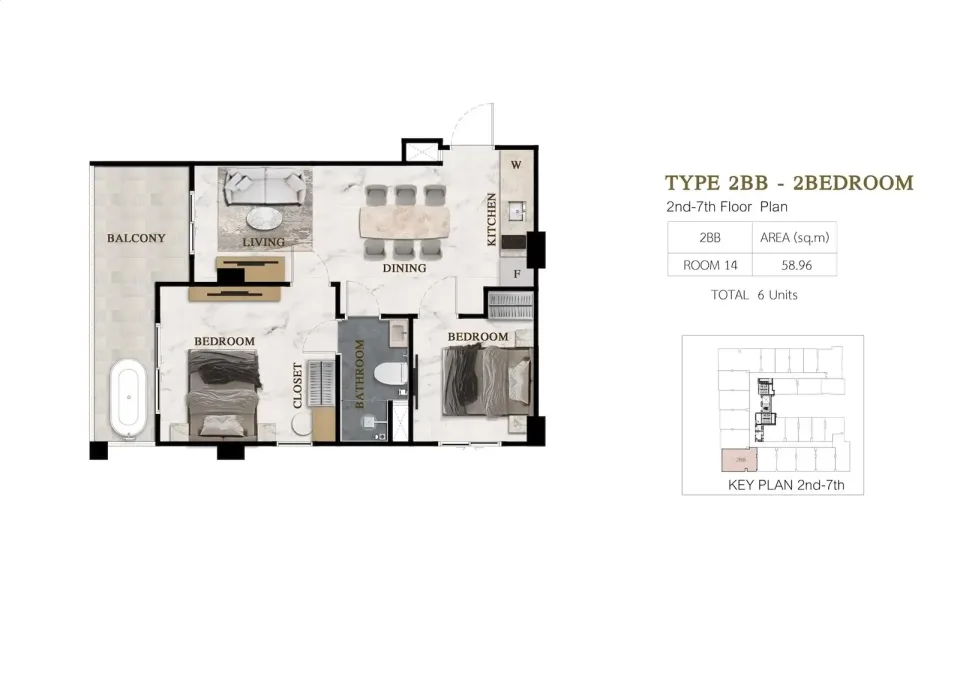 2-Bedroom Condo with Sea View at Siam Oriental Beach, Pattaya