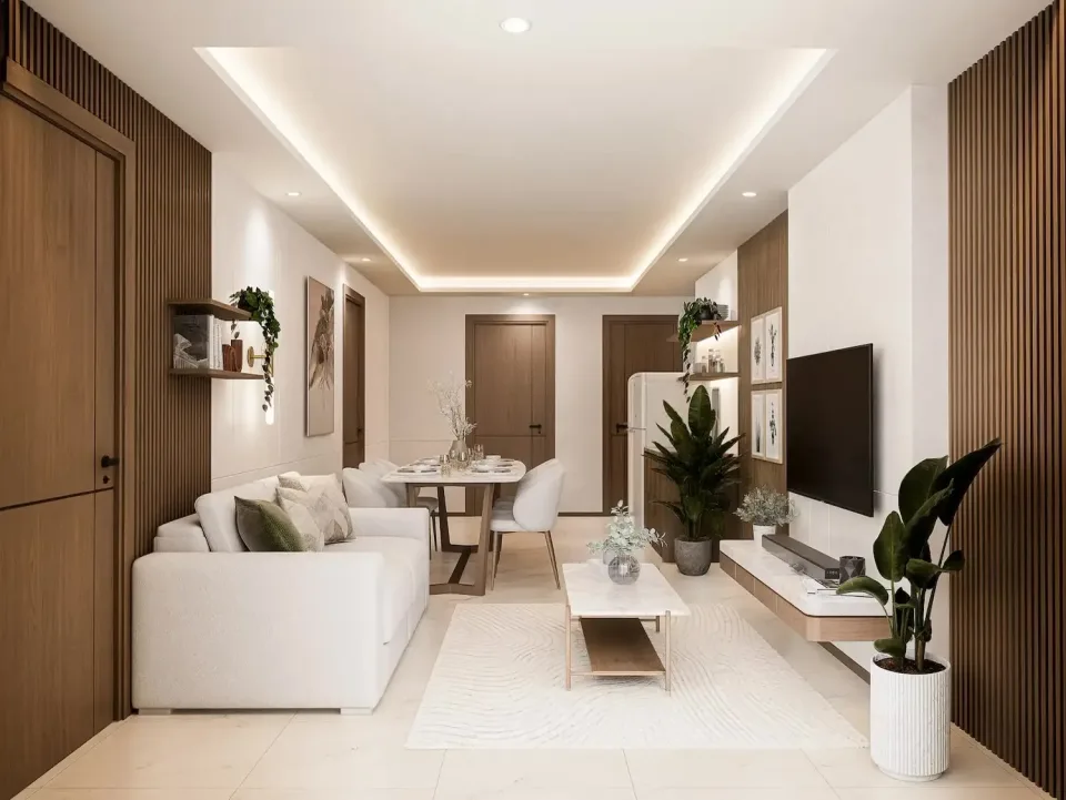 Квартира с 3 спальнями и видом на море в Siam Oriental Beach, Паттайя