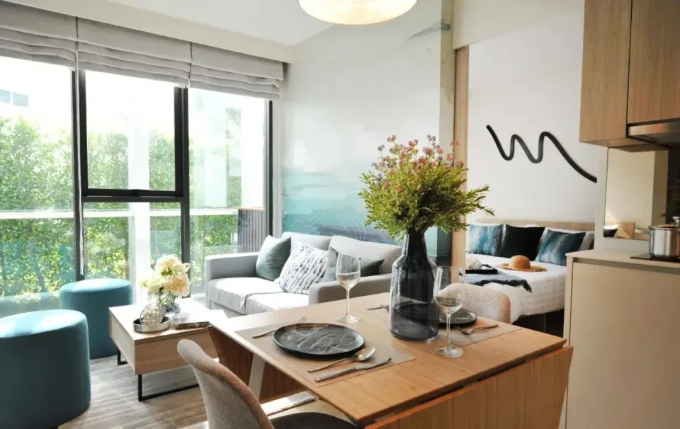 Квартира с 1 спальней и видом на гольф-поле в Skypark Celeste Laguna Phuket, Пхукет