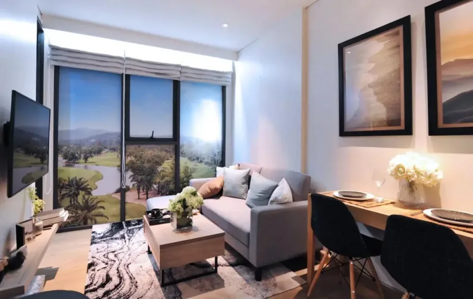 Квартира с 1 спальней и видом на гольф-поле в Skypark Celeste Laguna Phuket, Пхукет