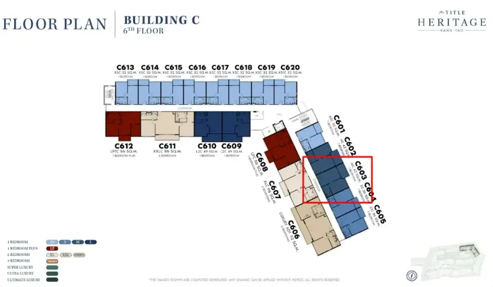 1-Bedroom Condo at The Title Heritage Bang-Tao, Phuket