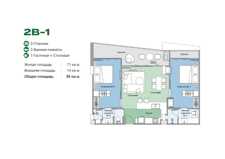 2-Bedroom Condo with Pool View at Skypark Elara Laguna Lakelands, Bang Tao