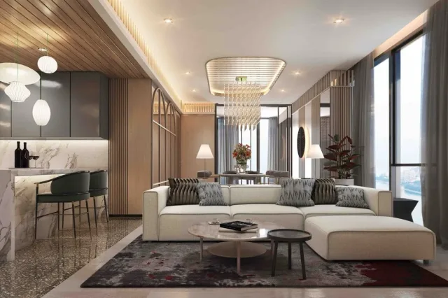 Квартира с 3 спальнями и видом на море в SKYPARK Lucean Jomtien Pattaya, Джомтьен