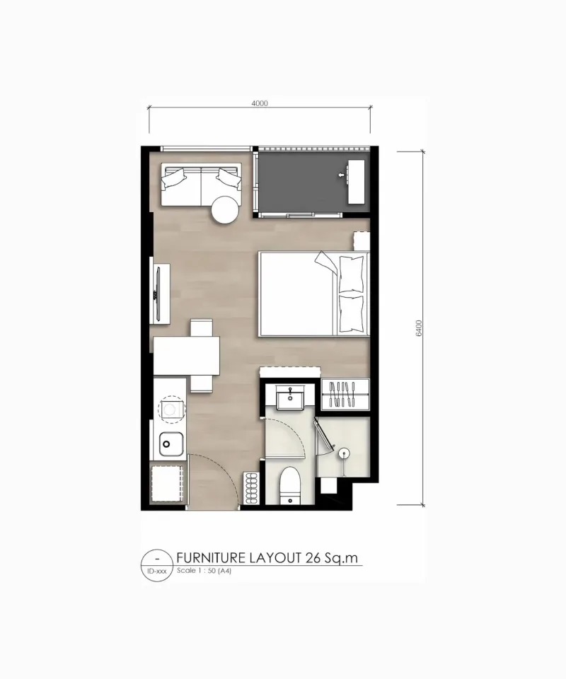 Studio with Sea View at So Origin Bangtao Beach, Phuket