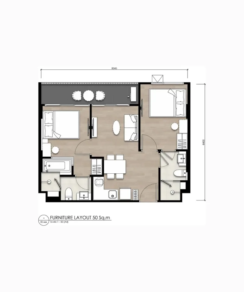2-Bedroom Condo with Sea View at So Origin Bangtao Beach, Phuket