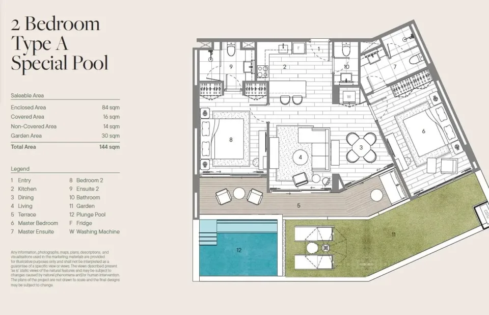2-Bedroom Condo with Private Pool at Sudara Phuket, Phuket