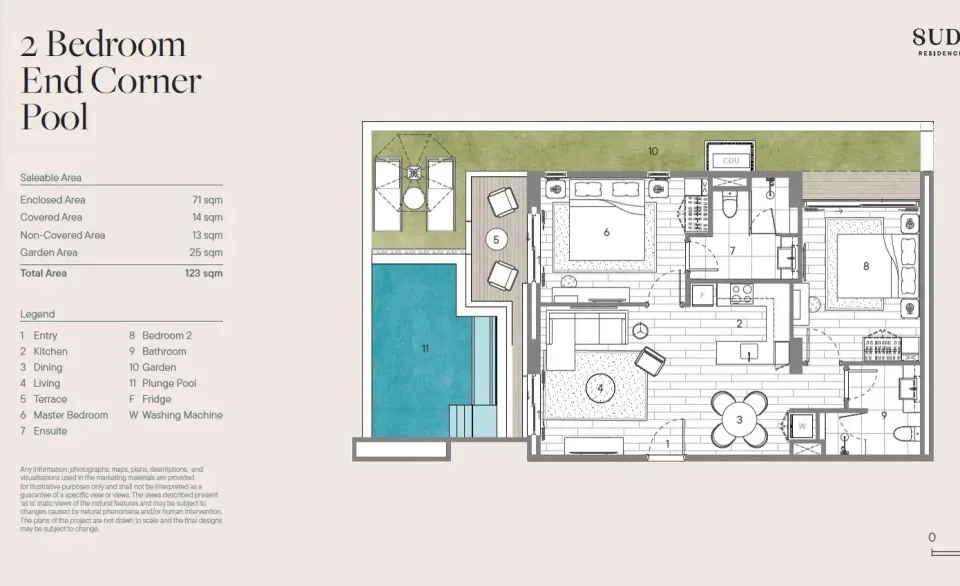 2-Bedroom Condo with Private Pool at Sudara Phuket, Phuket