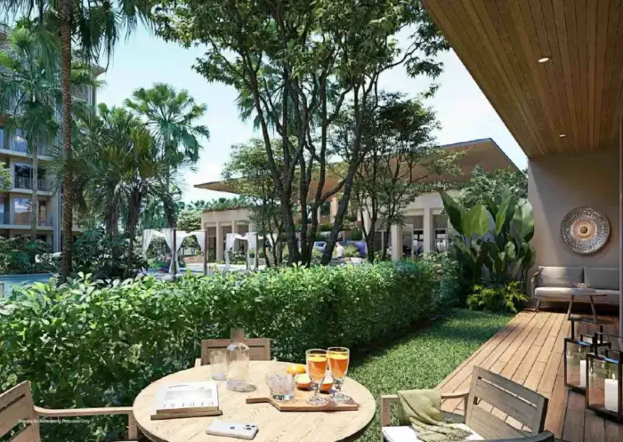 Квартира с 3 спальнями и видом на сад в Sudara Phuket, Пхукет